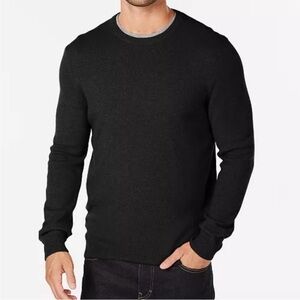NWT Men's Black Cashmere Sweater